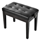 Banco Para Piano C/ Regulagem Banqueta Luxo Sonata 212 Preto