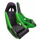 Bancos Concha Fixo P Preto E Verde Limão Buggy Bugre Puma