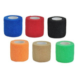 Bandagem Faixa Elástica Adesiva Flexível Atadura Kit 6 Un.