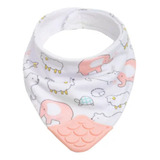 Bandana Com Mordedor Animais Rosa Buba