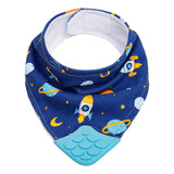 Bandana Lenço Babador Algodão Mordedor Bebê Cores +4m Buba