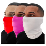 Bandanas Tubular 3 Peças Protetor Frio/calor Resistente Fit