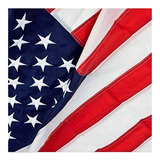Bandeira Americana Estados Unidos Eua Usa Bordada 1,50x90cm!