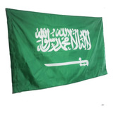 Bandeira Arábia Saudita Oficial! 1,50x0,90mt Dupla Face!