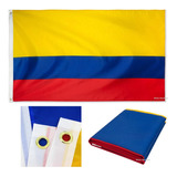 Bandeira Da Colômbia De Tecido Alta