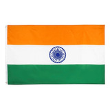 Bandeira Da India Oficial 1,50x0,90m C/ Anilhas P/ Mastro