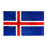 Bandeira Da Islândia De Tecido Alta