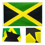 Bandeira Da Jamaica Cores Vivas Alta Qualidade Em Dupla Face