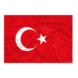 Bandeira Da Turquia Dupla Face Alta