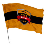 Bandeira De Clubes Brasileiros 2,0m X 1,50m Times Dupla Face