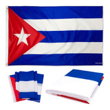 Bandeira De Cuba Cores Nítidas Alta Qualidade Dupla Face