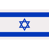 Bandeira De Israel 150x90cm Dupla Face Sublimado Dois Panos