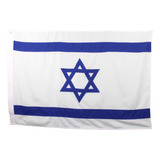 Bandeira De Israel Oficial 2p (1,28x0,90) Contorno Bordado