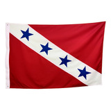 Bandeira De Maricá Rj 4p Oficial (2,56x1,80) Bordada