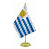 Bandeira De Mesa Uruguai Mastro 50