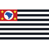 Bandeira De São Paulo 90x60cm Dupla Face Sublimado 2 Panos