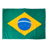 Bandeira Do Brasil Bordada 2 Panos (0,90 X 1,30m) 