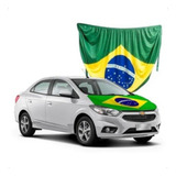 Bandeira Do Brasil Capô 190x80cm Com Elástico Nas Laterais