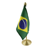 Bandeira Do Brasil De Mesa Com Mastro