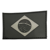 Bandeira Do Brasil Emborrachada 3d Patch Com Velcro Barato