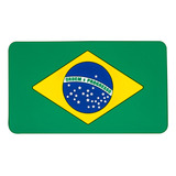 Bandeira Do Brasil Emborrachada Com Fecho De Contato