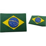 Bandeira Do Brasil Emborrachado Patch E Emblem Ponto Militar