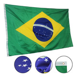 Bandeira Do Brasil Grande Com Ilhós