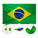 Bandeira Do Brasil Oficial Dupla Face (1,50 X 0,90)