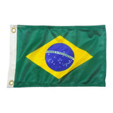 Bandeira Do Brasil Para Barcos Lanchas - Nautica 33 X 47 Cm