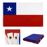 Bandeira Do Chile Dupla Face Alta Qualidade Tamanho Grande