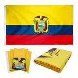 Bandeira Do Equador Cores Vivas Alta Qualidade Dupla Face