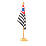 Bandeira Do Estado De São Paulo De Mesa - 30 Cm