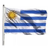 Bandeira Do Uruguai Dupla Face Em