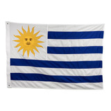 Bandeira Do Uruguai Oficial 2p(1,28x0,90) Contorno Bordado