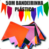 Bandeira Festa Junina Grande Plastica Bandeirão