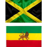 Bandeira Jamaica + Etiópia 90 Cm