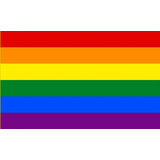 Bandeira Lgbt 150x90cm Dupla Face Sublimado Dois Panos