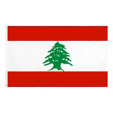Bandeira Libano Oficial 90cm X150cm C/ Anilha P/ Mastro