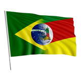 Bandeira Mesclada Brasil Rio Grande Do Sul Duplaface 100x70