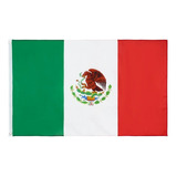 Bandeira México Oficial 1,50x0,90m C/ Anilhas P/ Mastro