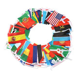 Bandeira Missões Evangelho 100 Nações 14x21cm - 25 Mts
