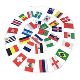 Bandeira Missões Evangelho 32 Nações 30x20cm - 10 Mts