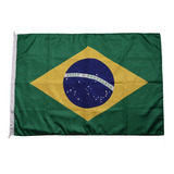 Bandeira Oficial Do Brasil Em Cetim - Tam 90x129cm