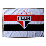 Bandeira Oficial São Paulo F C Padrão Luxo Bordado 1,30 Mt