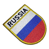 Bandeira País Rússia Patch Bordado Para Roupas Uniforme Boné