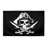 Bandeira Pirata Com Tecido Resistente Grande