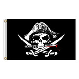 Bandeira Pirata Iii Anilhas P/mastro 90 Cm X 150 Cm Envio Hj