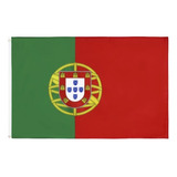 Bandeira Portugal Oficial Mastro Media 90x60 Cm Cores Fortes