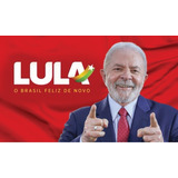 Bandeira Premium Presidente Lula Pt Brasil 2022 150x90cm 