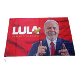 Bandeira Premium Presidente Lula Pt Brasil 2022 150x90cm 
